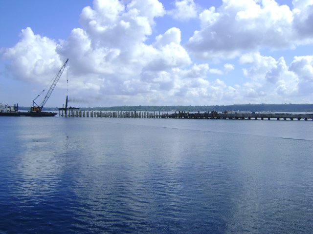 Pile Driving Works using Diesel Hammer